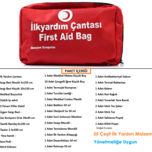 iş Yeri ilk Yardım Çantası Ruhsata Uygun